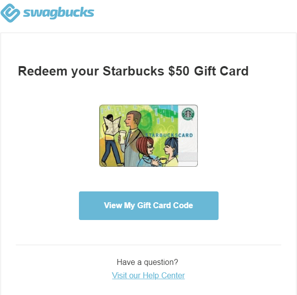 carta regalo Starbucks gratuita