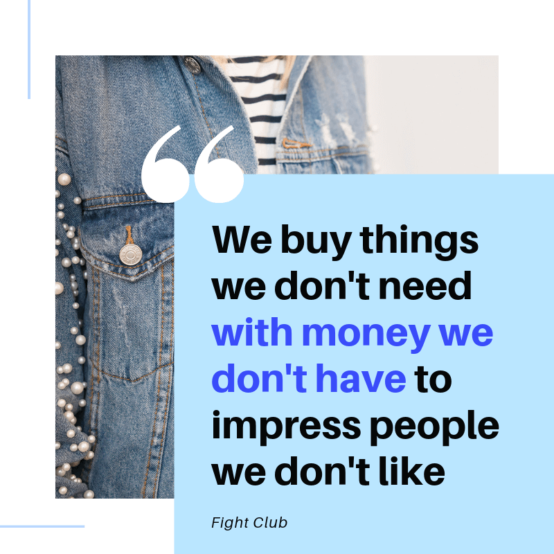 how to stop spending money quote