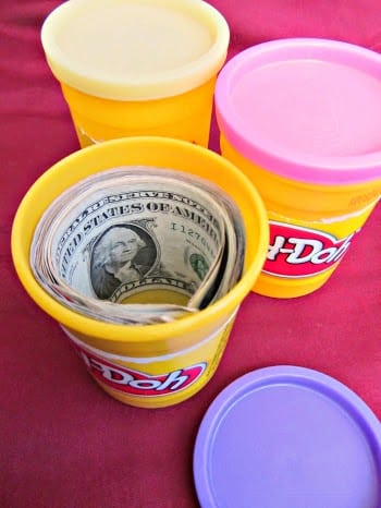 Playdough Money Gift Idea