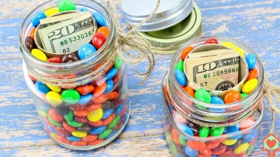 hidden money mason jar gift