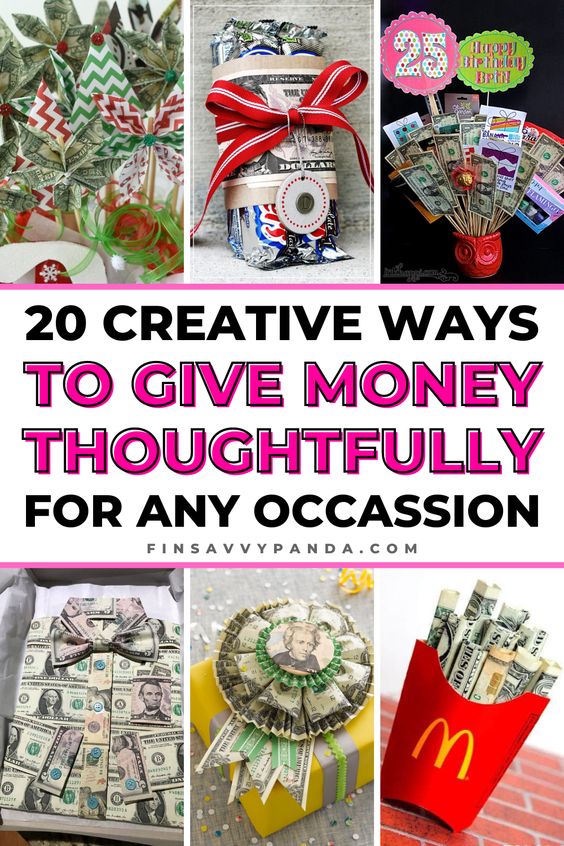 10 creative ways to give cash