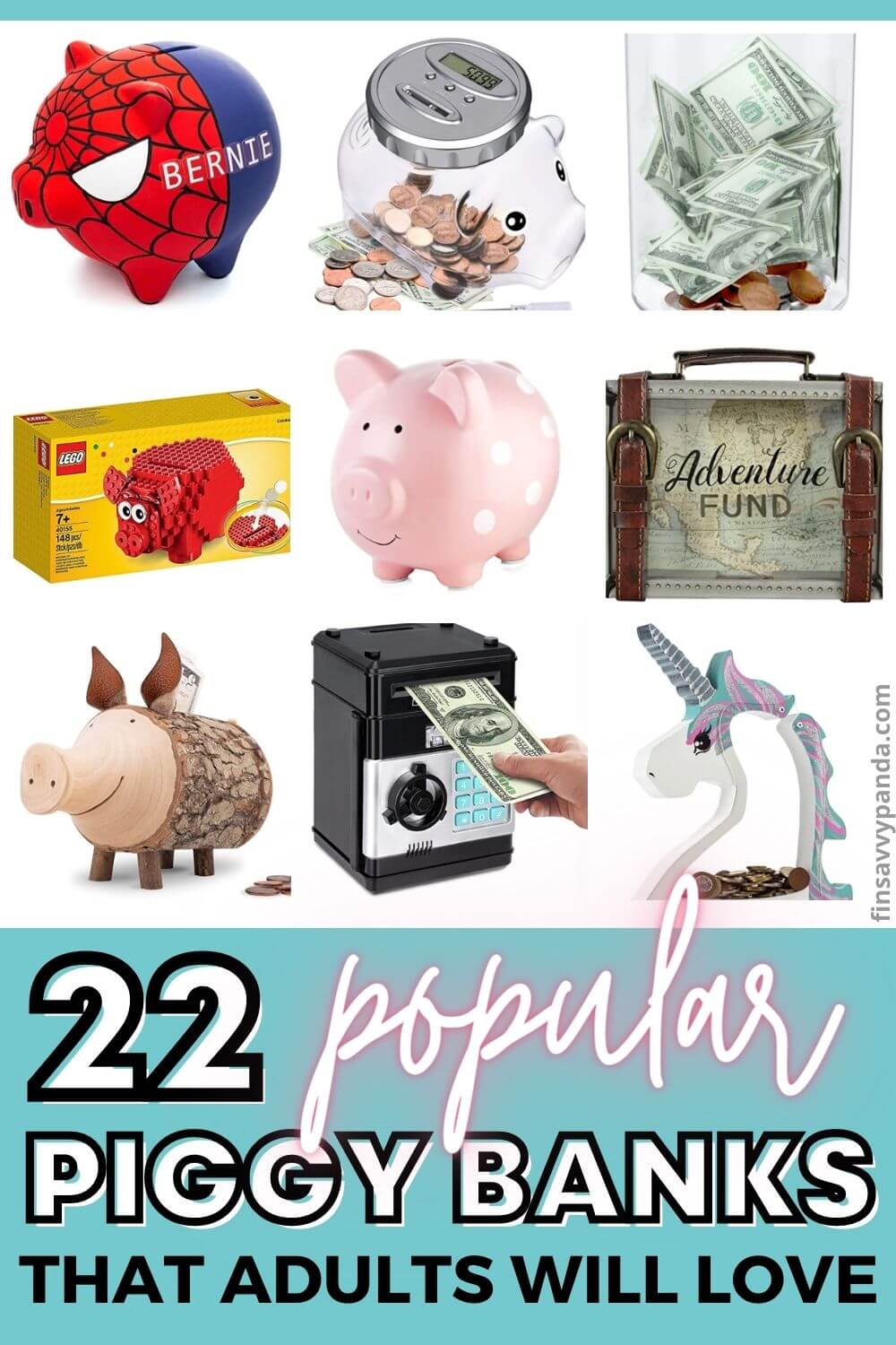 45 Cool Piggy Banks For Kids and Adults That'll Inspire You To Save