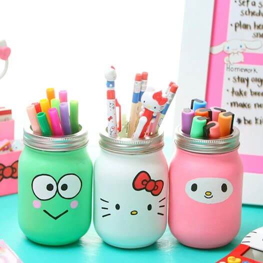 DIY Hello Kitty Craft Mason Jar Gift