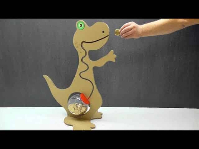dinosaur coin saving bank