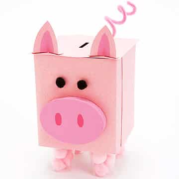 diy homemade piggy bank tissue box