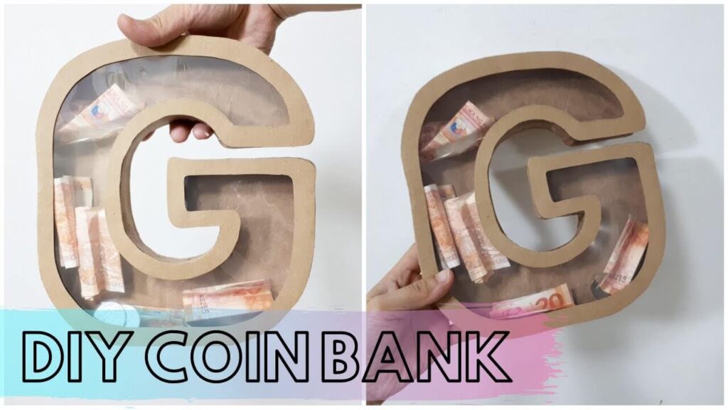 letter piggy bank diy