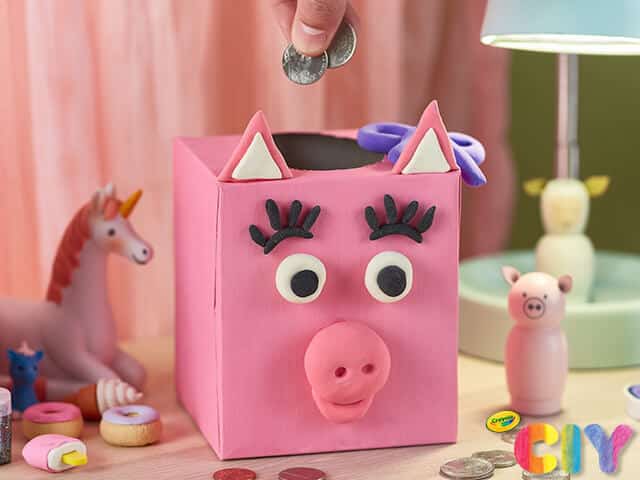 piggy bank for girl tissue box coin box