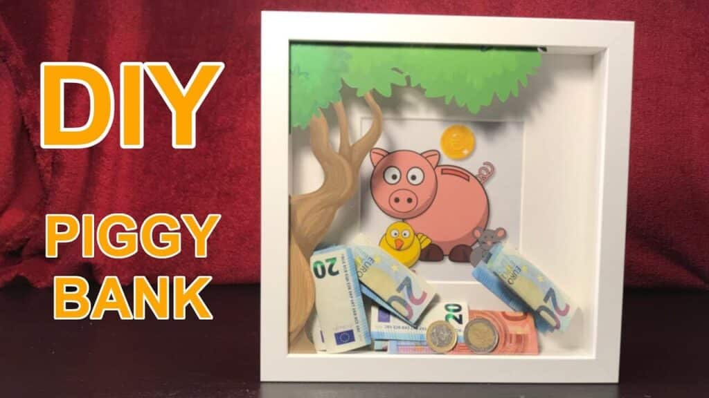 piggy bank frame diy