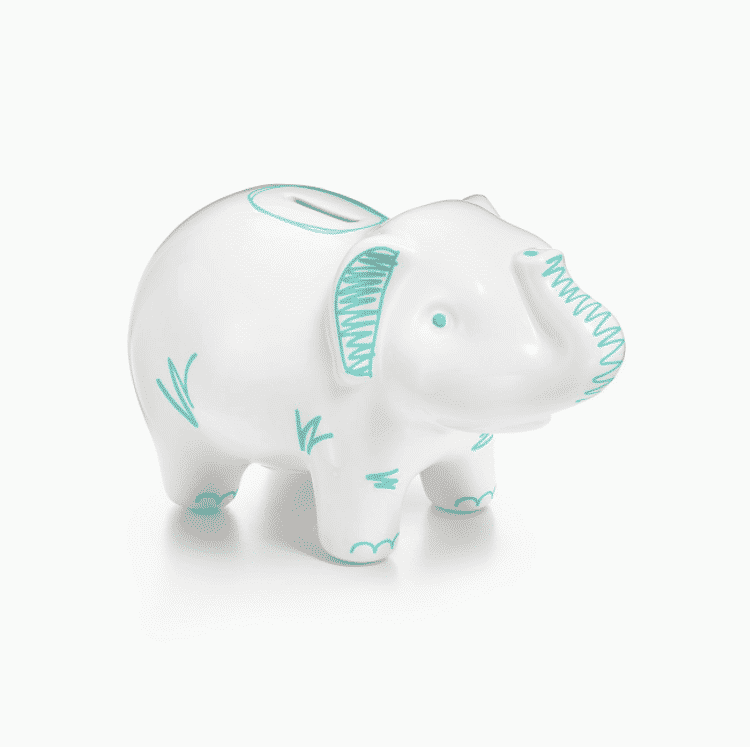 tiffany elephant piggy bank