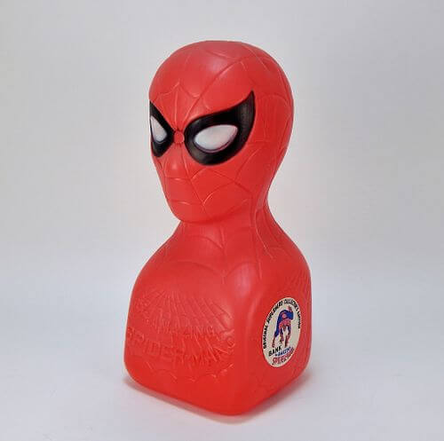 1978 plastic spiderman piggy bank