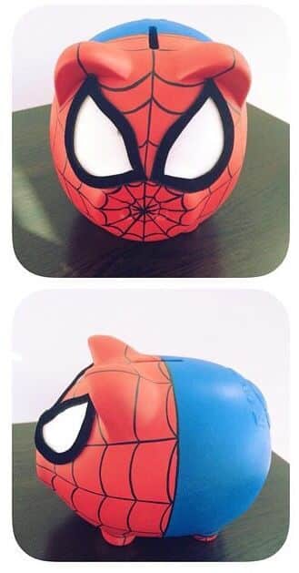 spiderman piggy bank