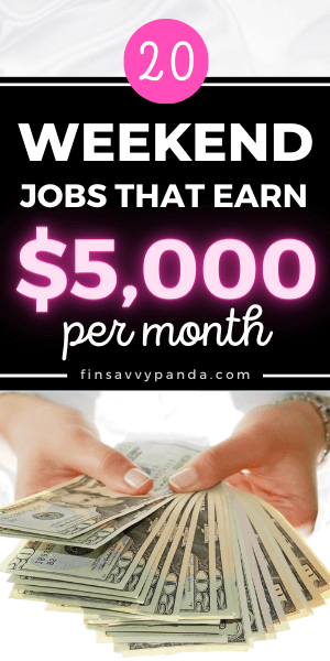 best weekend jobs to earn cash