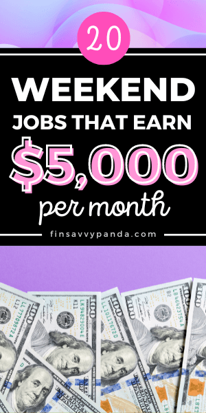 weekend jobs that make money