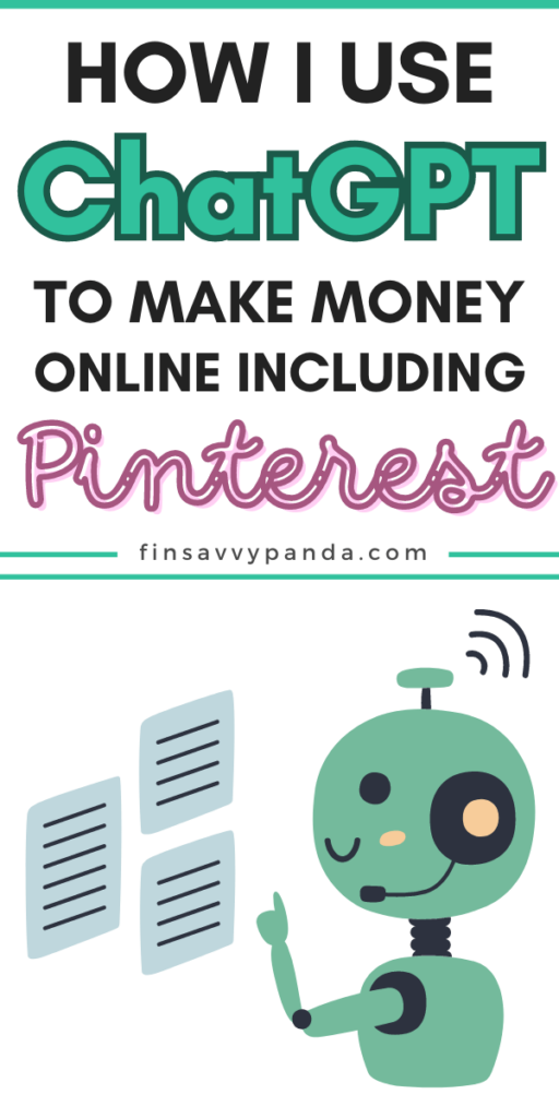 how to make money with ChatGPT pinterest