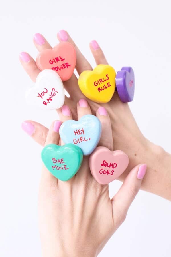Valentines-Crafts-Conversation-Heart-Rings