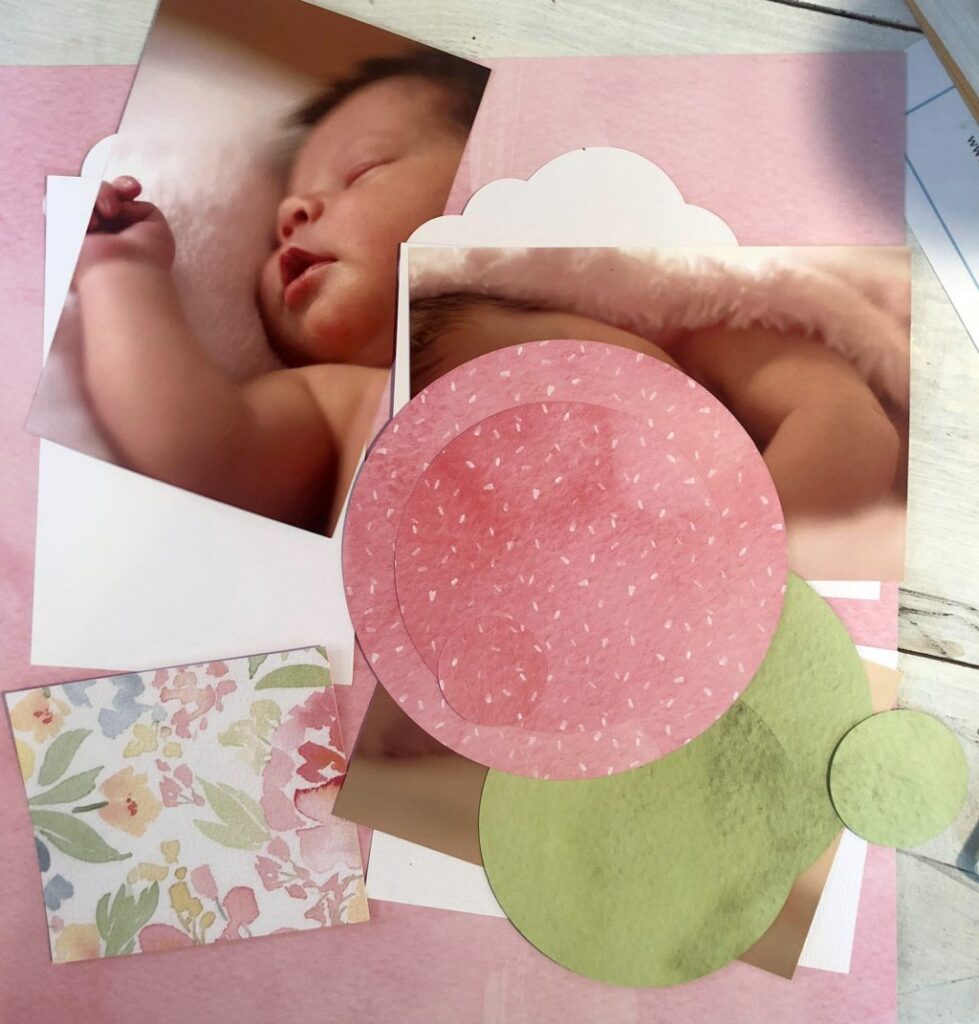 cricut-scrapbook-layout