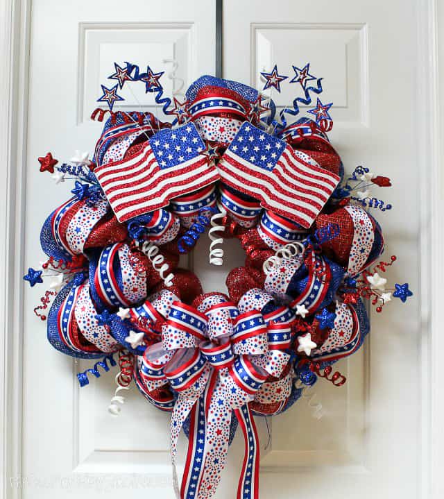 4th of july welcome wreath