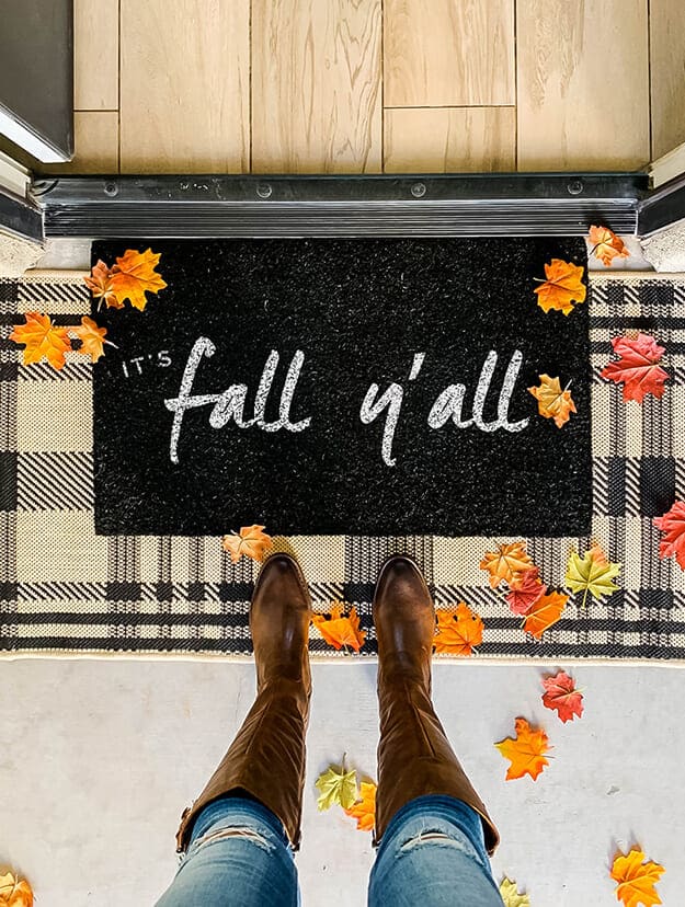 fall doormat craft