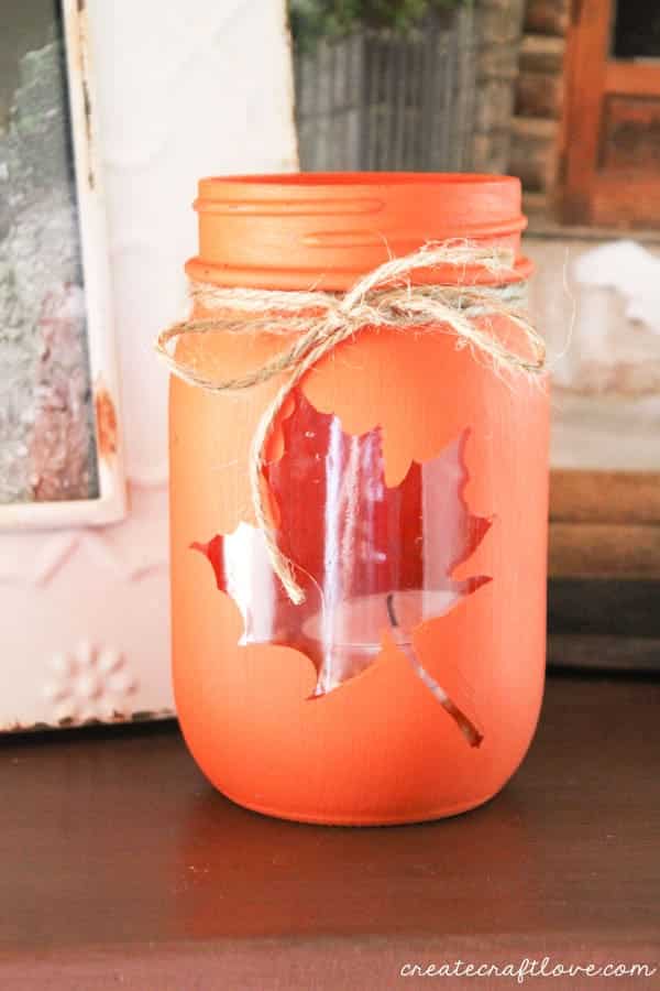 mason jar fall luminary