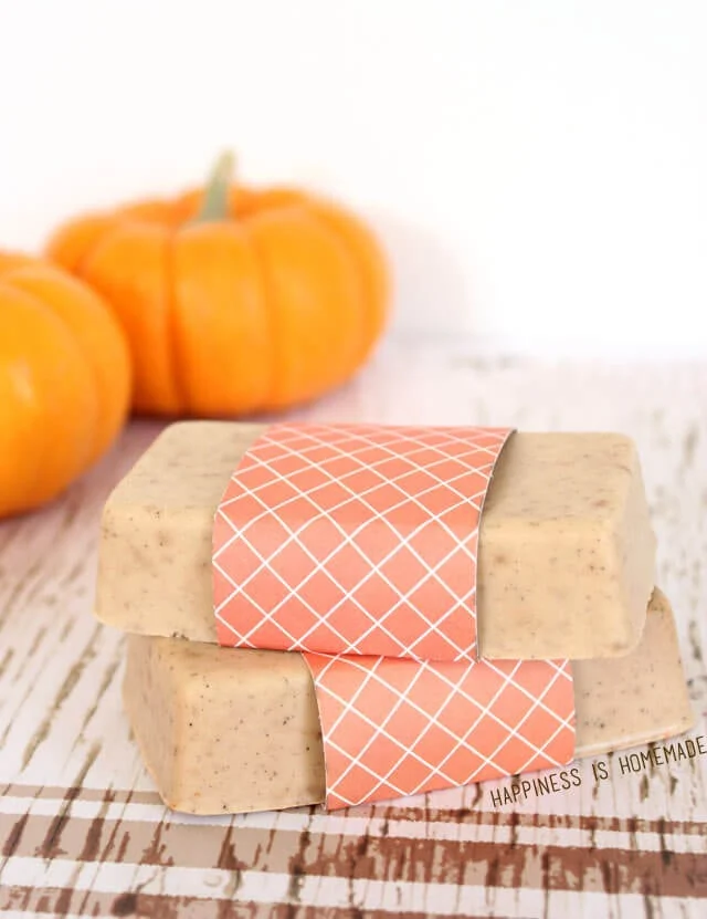 pumpkin spice soap bars