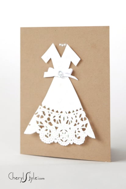 Cartão de casamento fofo