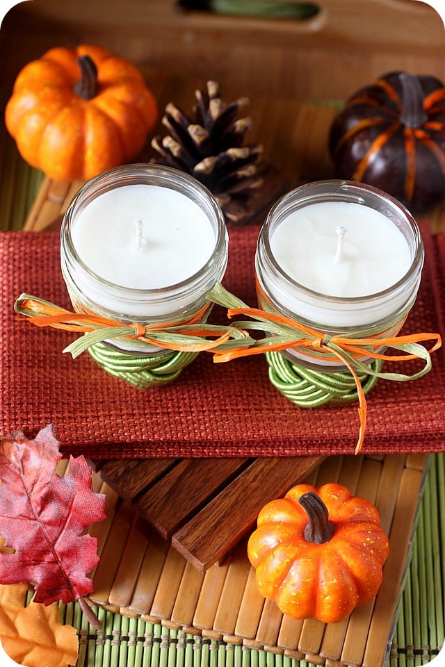 fall-scented soy candles
