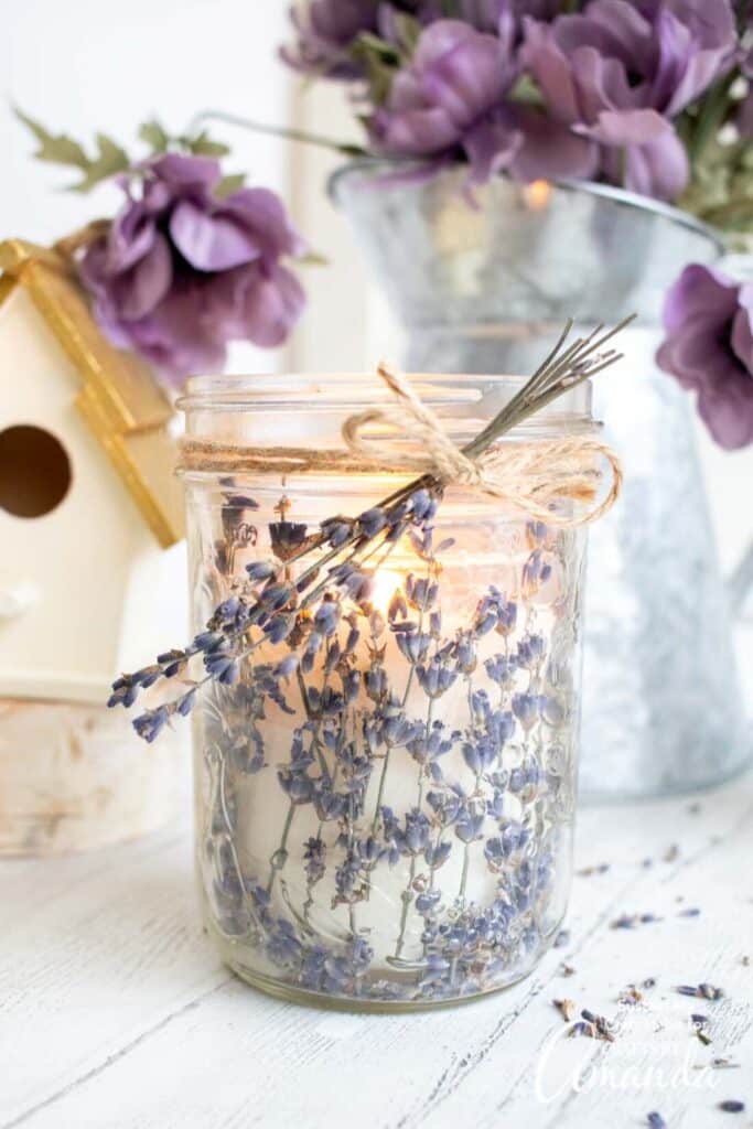 pretty lavender candles