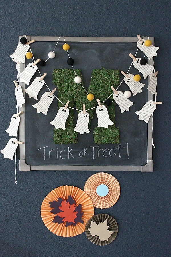 Halloween ghost garland