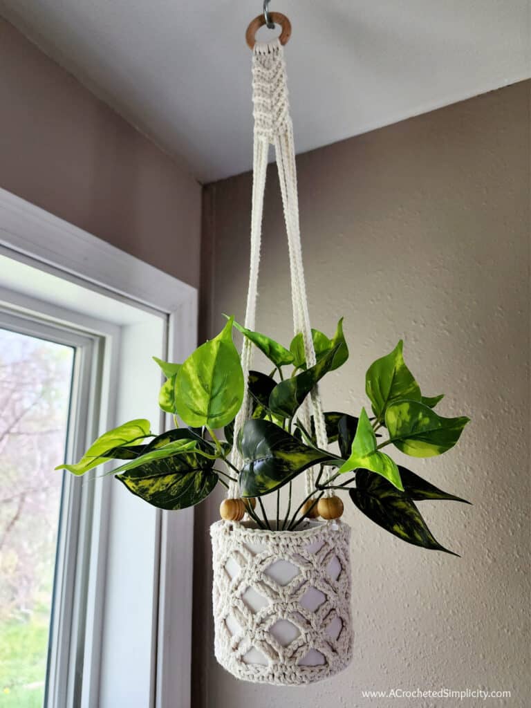 crochet plant hanger