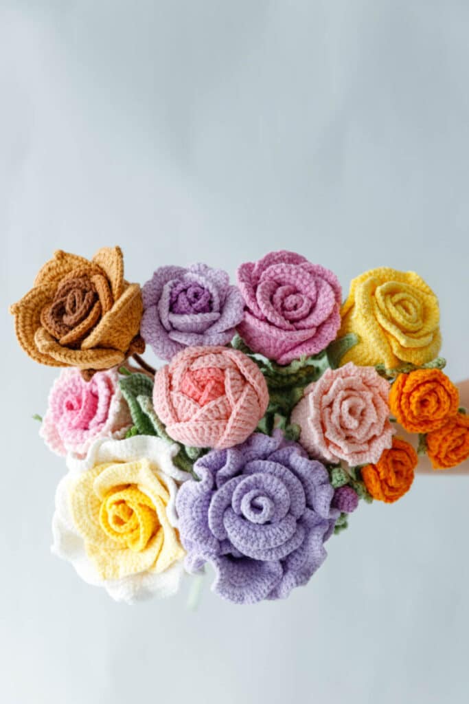 crochet roses