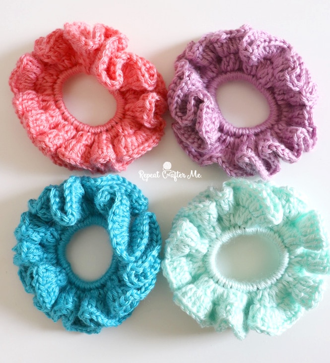 crochet scrunchies