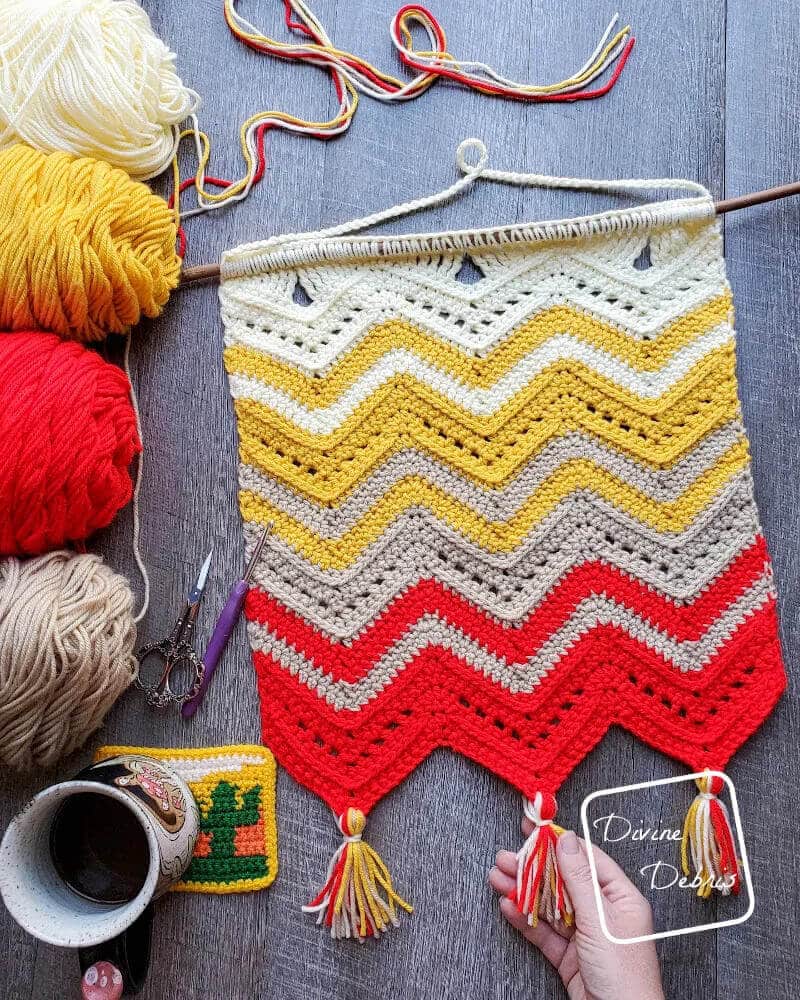 crochet wall art