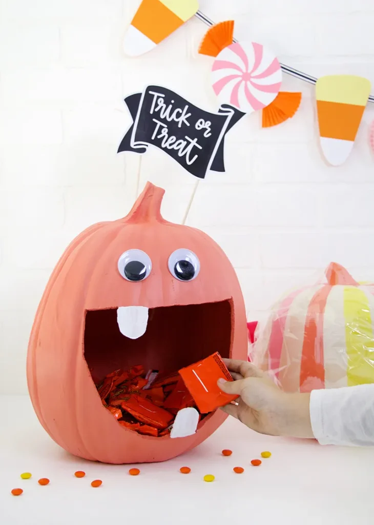 pumpkin candy bowl