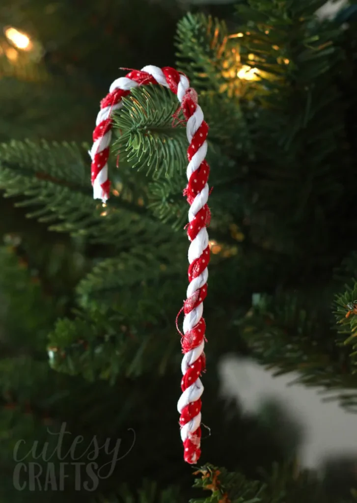 Cute candy cane ornaments