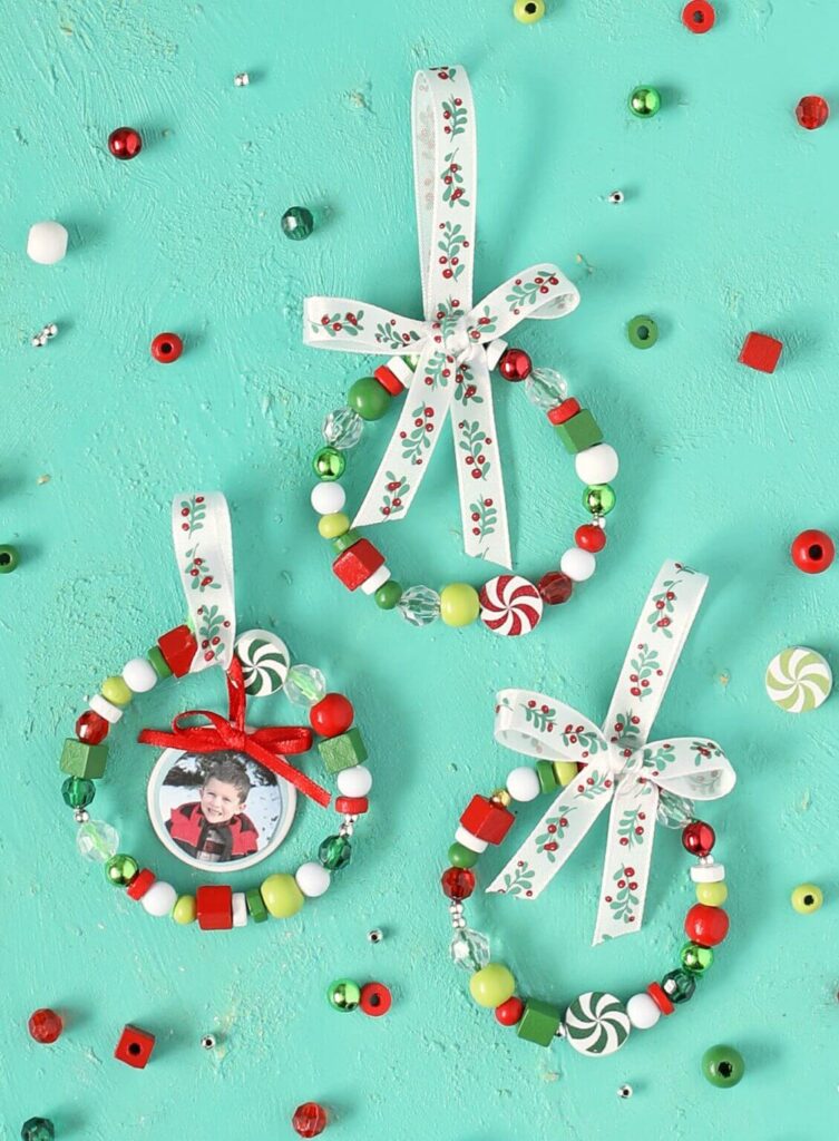 Sweet Beaded Christmas Ornaments