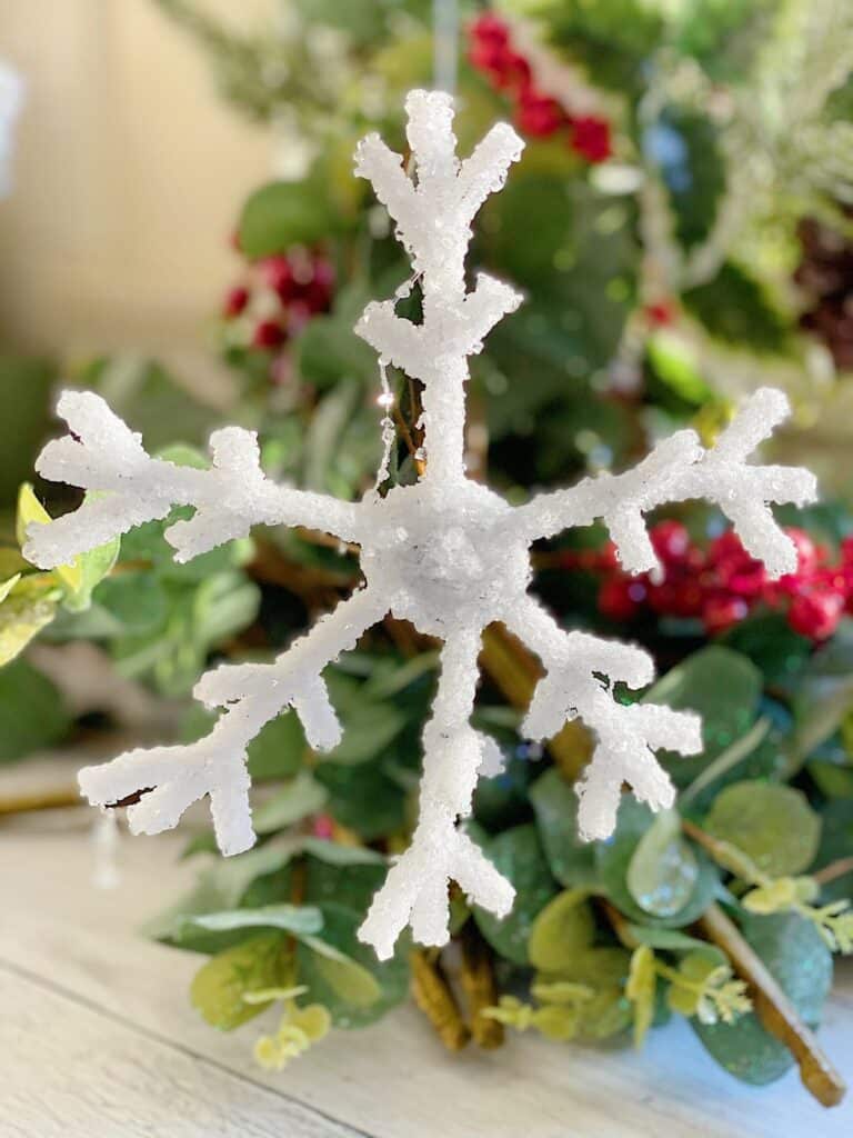White Christmas Snowflake Ornaments