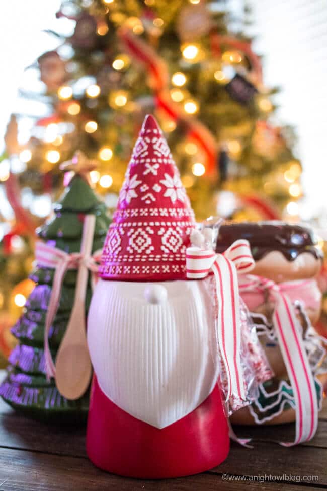 Pretty Christmas Cookie Jar