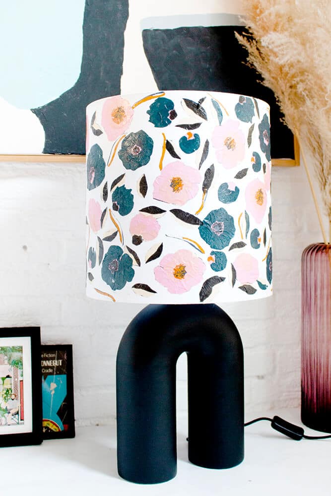 Upcycled Decoupage Lampshade