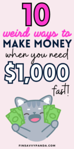 8 Weird Ways To Make Extra Money - FinSavvy Panda