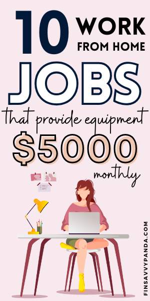 work from home jobs that provide equipment